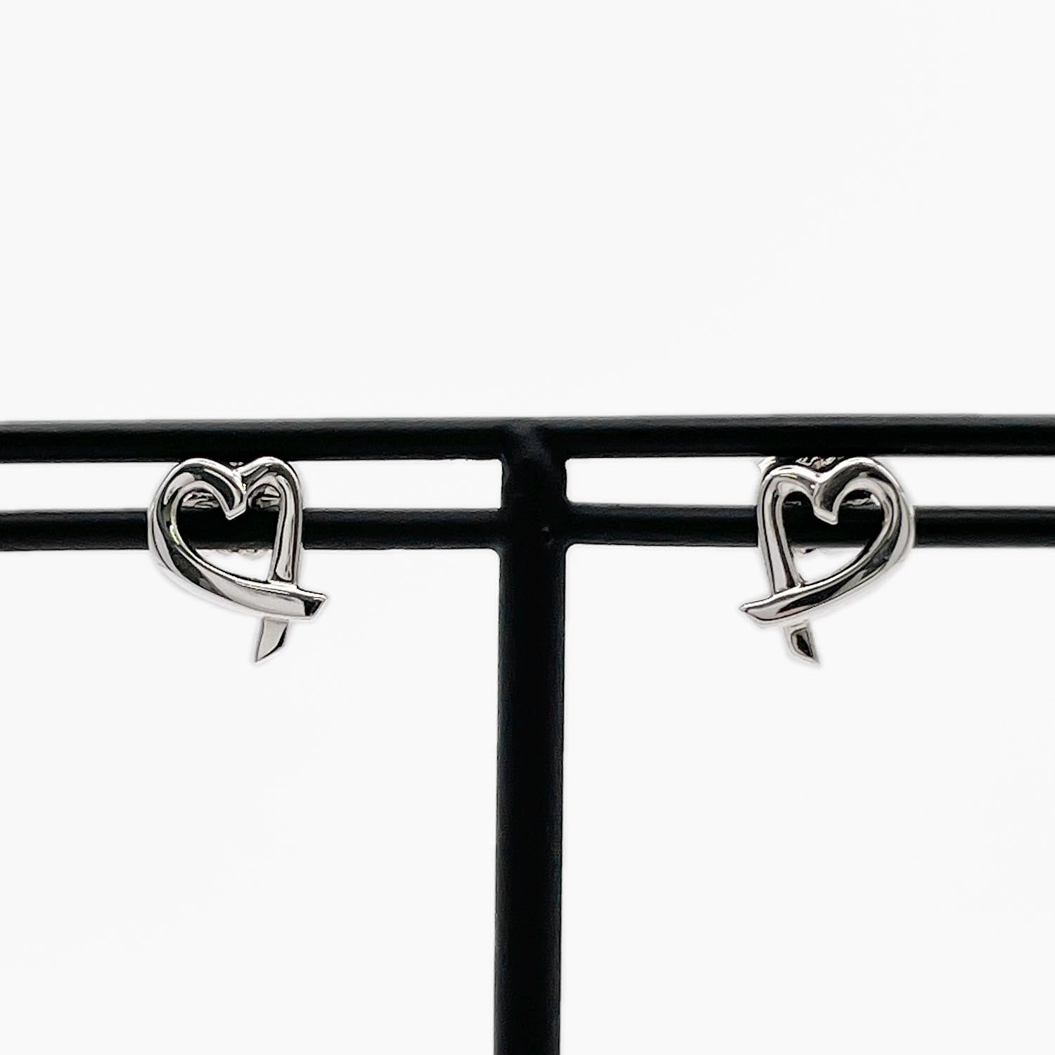 新品仕上済 Tiffany&Co. ティファニー ラビングハート ピアス 925
