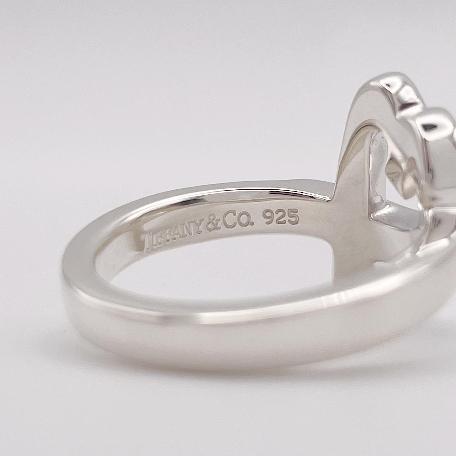 新品仕上済 Tiffany&Co. ティファニー 10号 リング ラビングハート 925