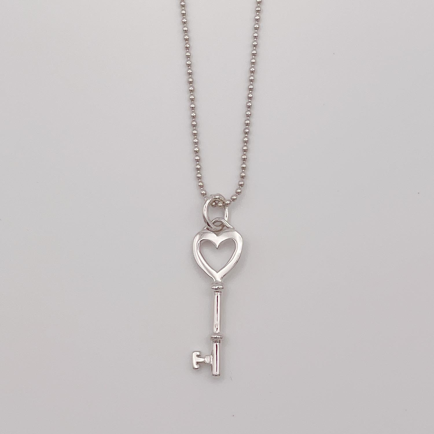 新品仕上済 Tiffany&Co. ティファニー ハートキーネックレス 925