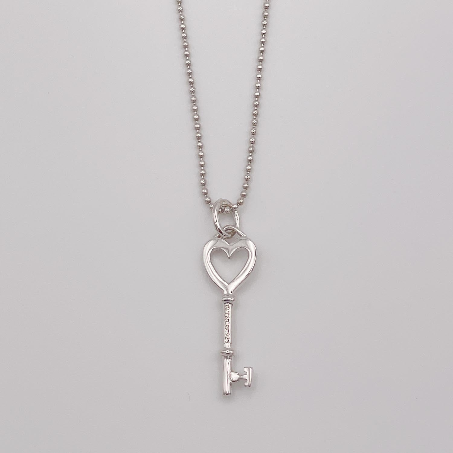 新品仕上済 Tiffany&Co. ティファニー ハートキーネックレス 925