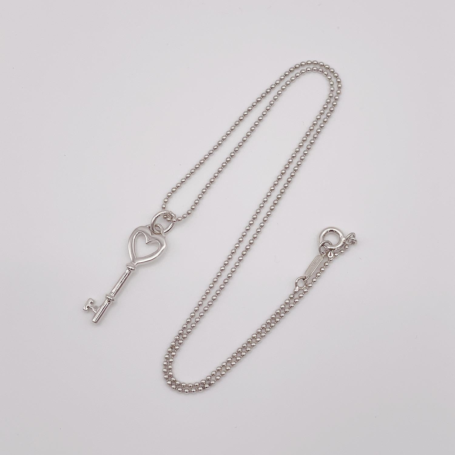 新品仕上済 Tiffany&Co. ティファニー ハートキーネックレス 925