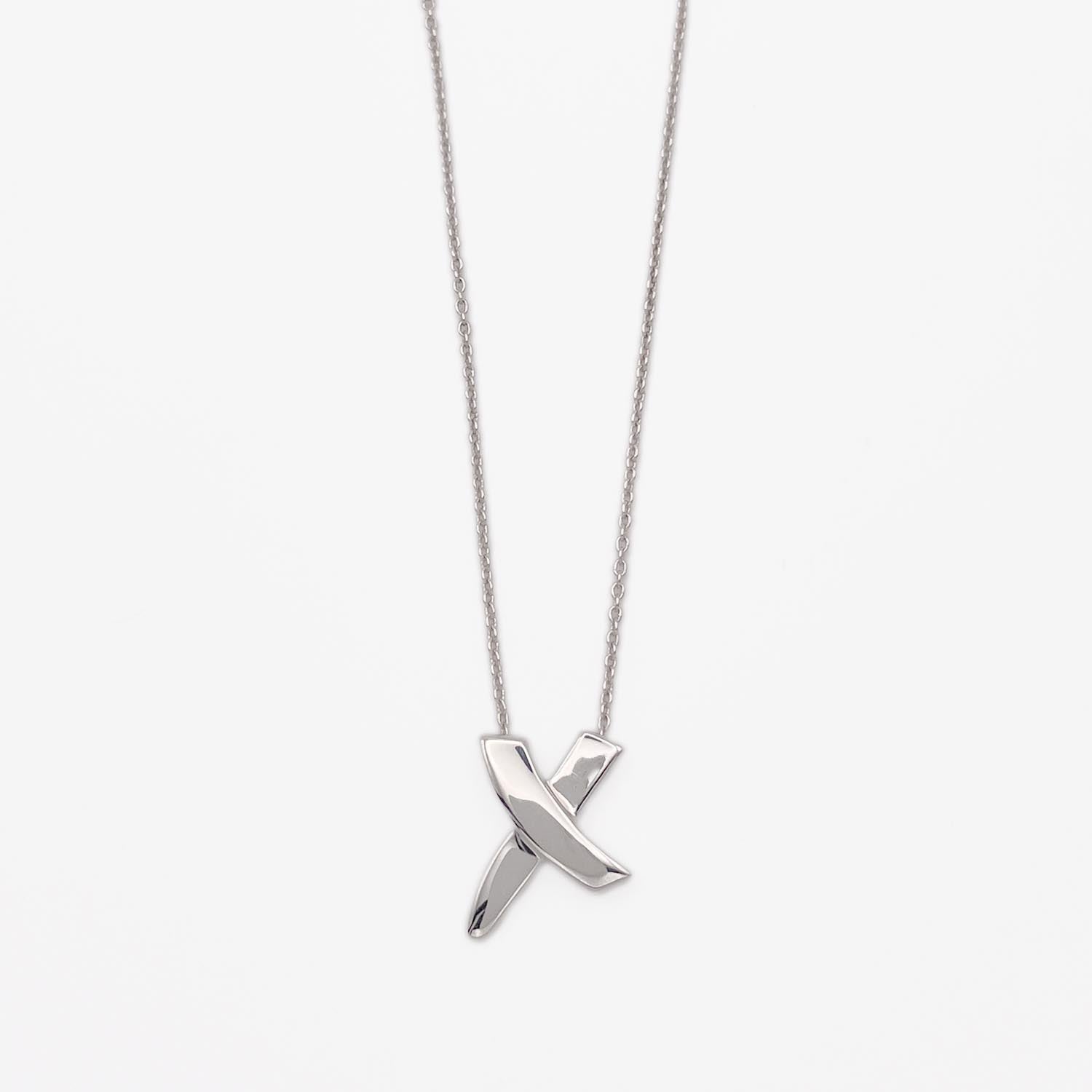 新品仕上済 Tiffany&Co. ティファニー キス ネックレス SV925