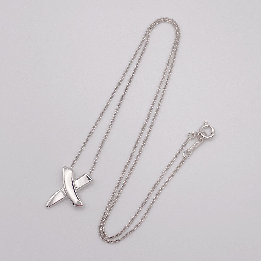 新品仕上済 Tiffany&Co. ティファニー キス ネックレス SV925