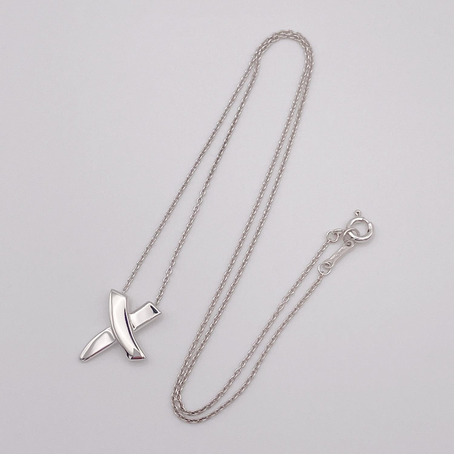 新品仕上済 Tiffany&Co. ティファニー キス ネックレス SV925