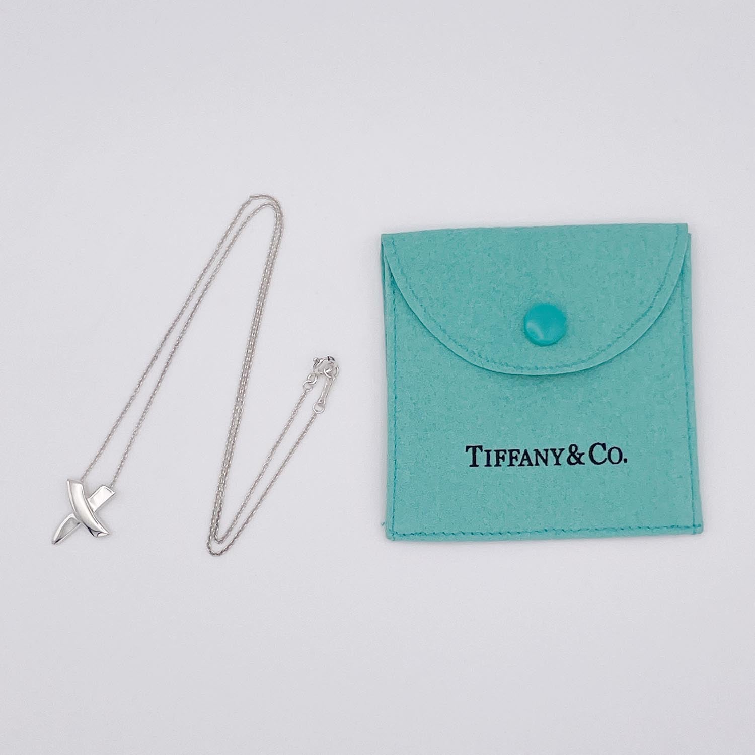 新品仕上済 Tiffany&Co. ティファニー キス ネックレス SV925