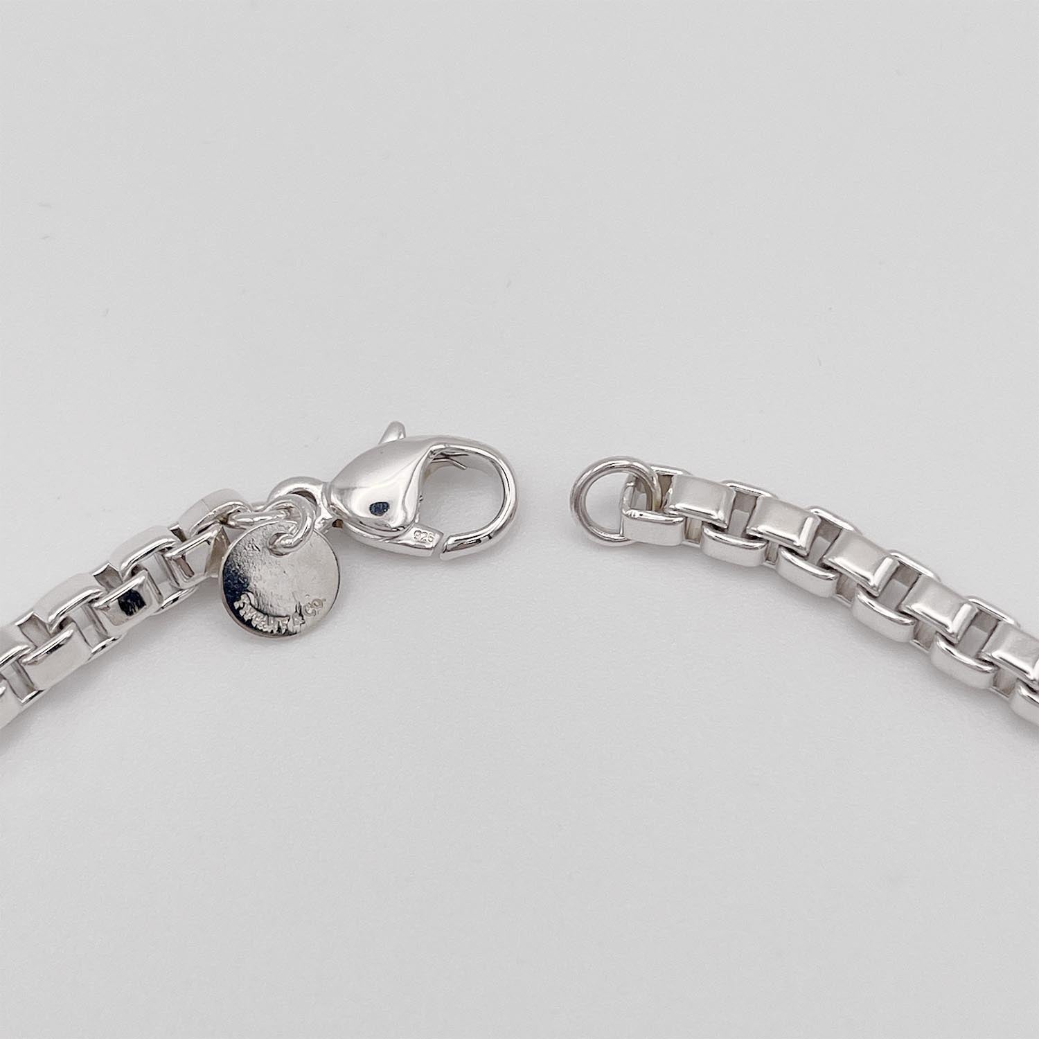 新品仕上済 Tiffany&Co. ティファニー 17.5cm ベネチアン ブレスレット 925