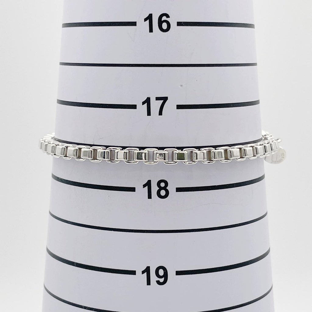 新品仕上済 Tiffany&Co. ティファニー 17.5cm ベネチアン ブレスレット 925