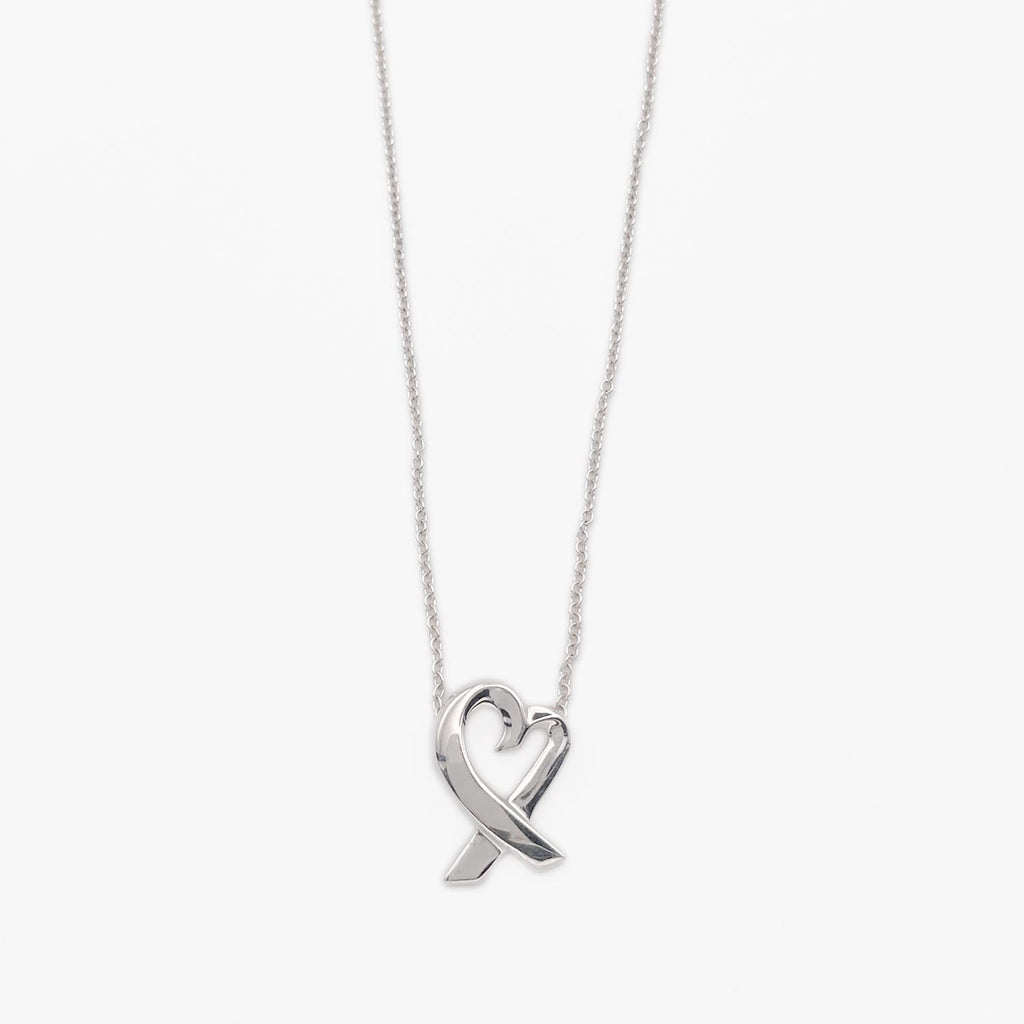 新品仕上済 Tiffany&Co. ティファニー ラヴィングハート ネックレス SV925 2.7g