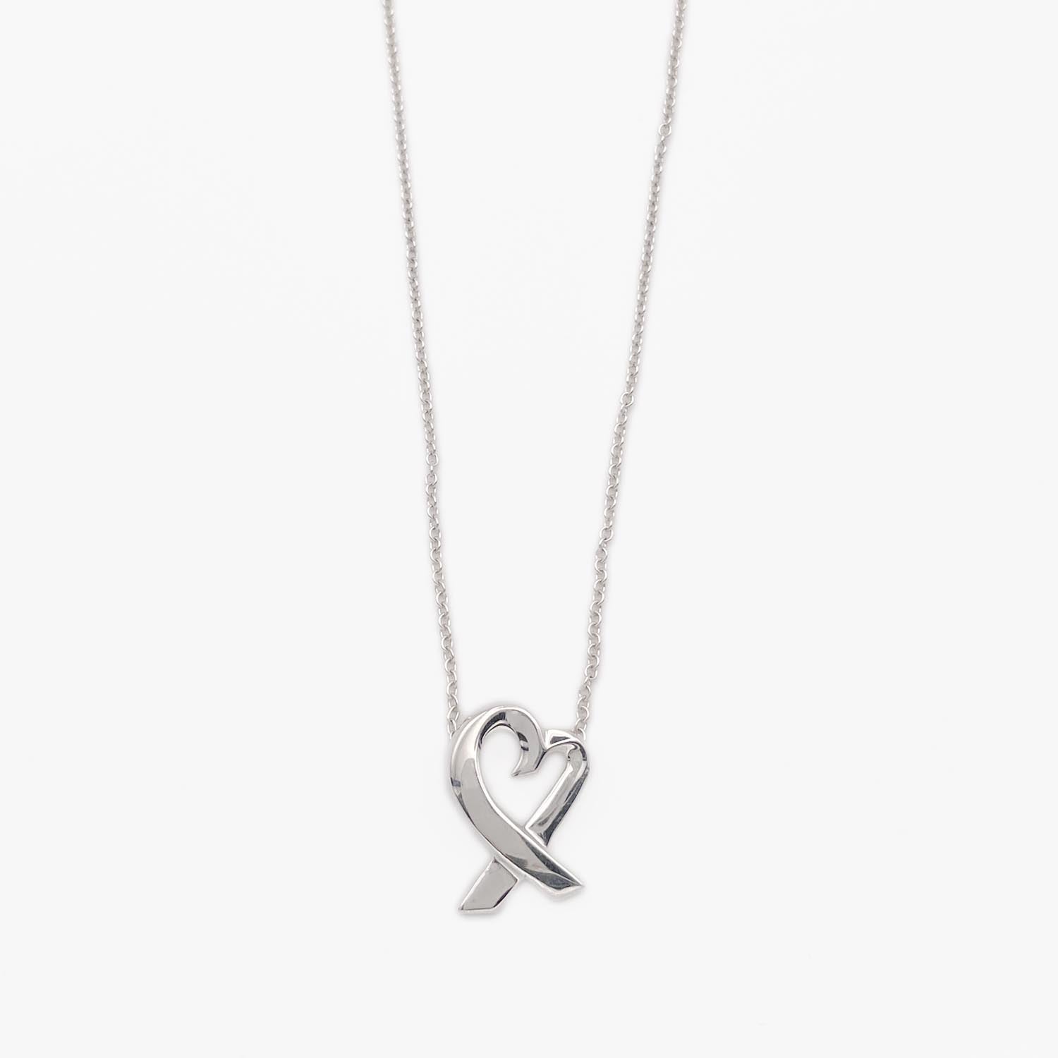 新品仕上済 Tiffany&Co. ティファニー ラヴィングハート ネックレス SV925 2.7g