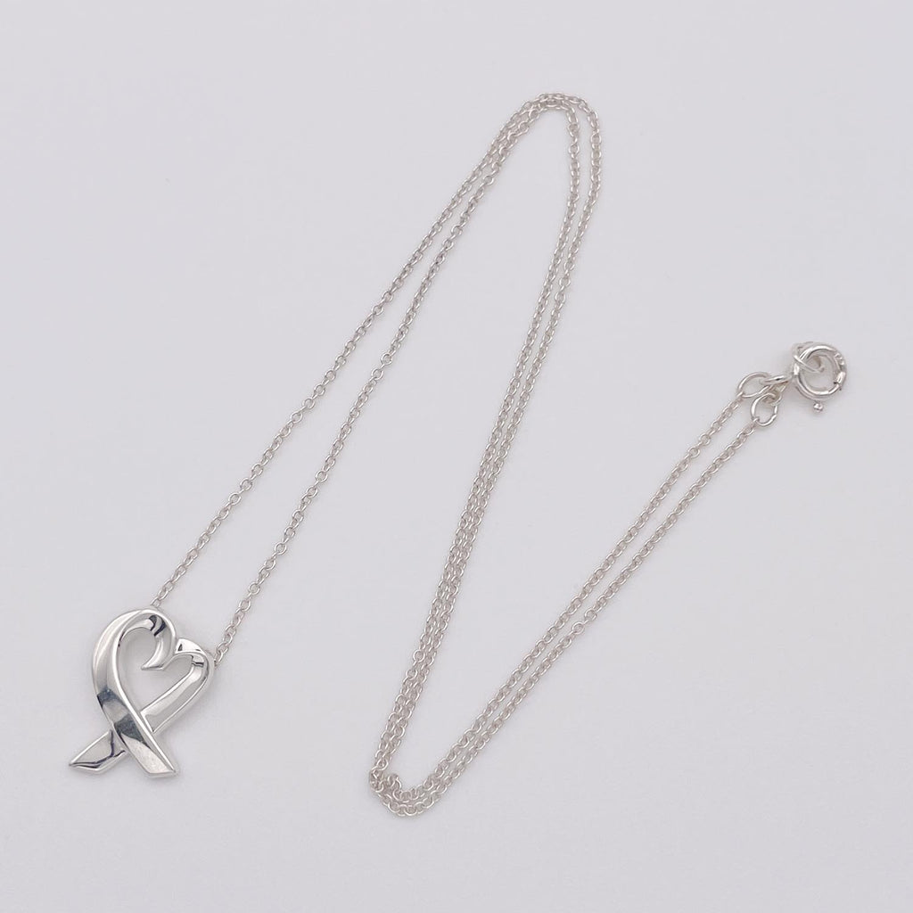 新品仕上済 Tiffany&Co. ティファニー ラヴィングハート ネックレス SV925 2.7g