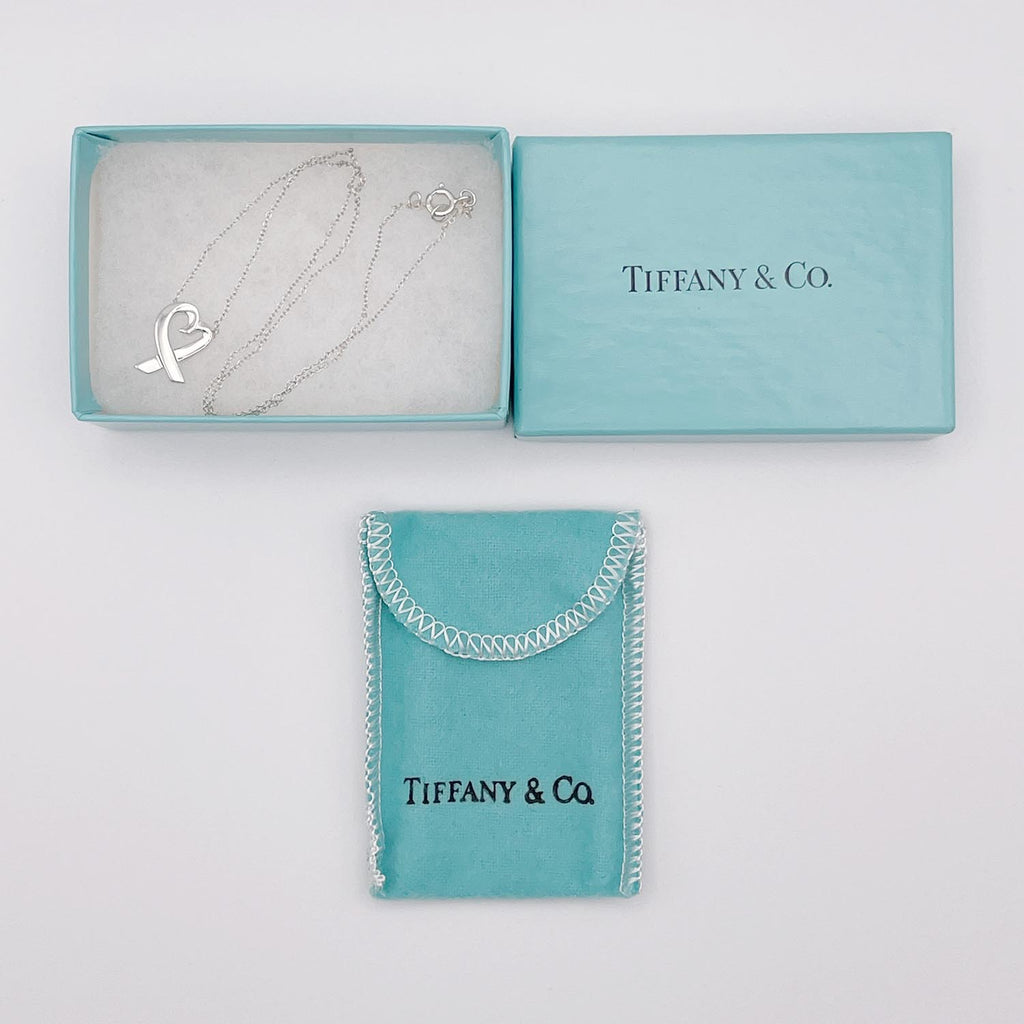 新品仕上済 Tiffany&Co. ティファニー ラヴィングハート ネックレス SV925 2.7g
