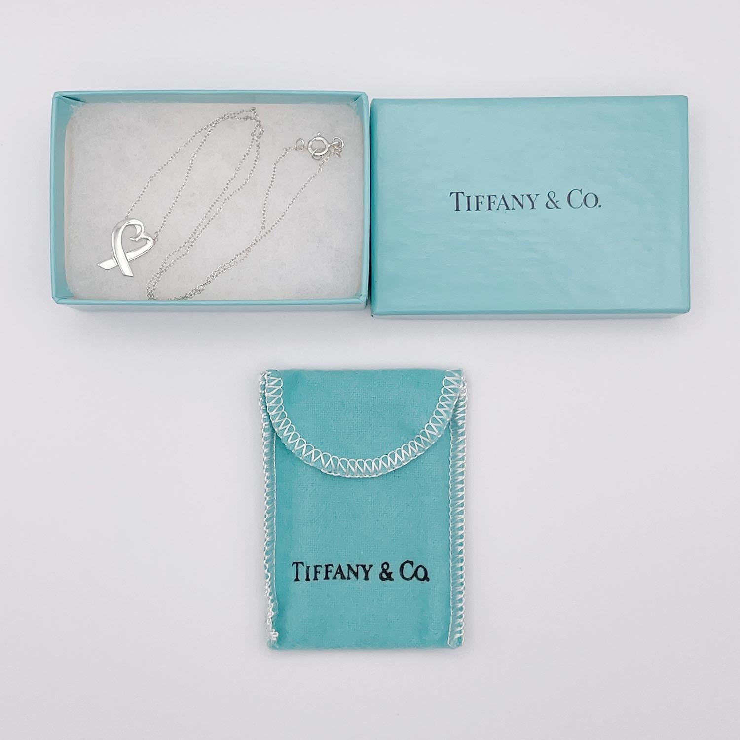 新品仕上済 Tiffany&Co. ティファニー ラヴィングハート ネックレス SV925 2.7g