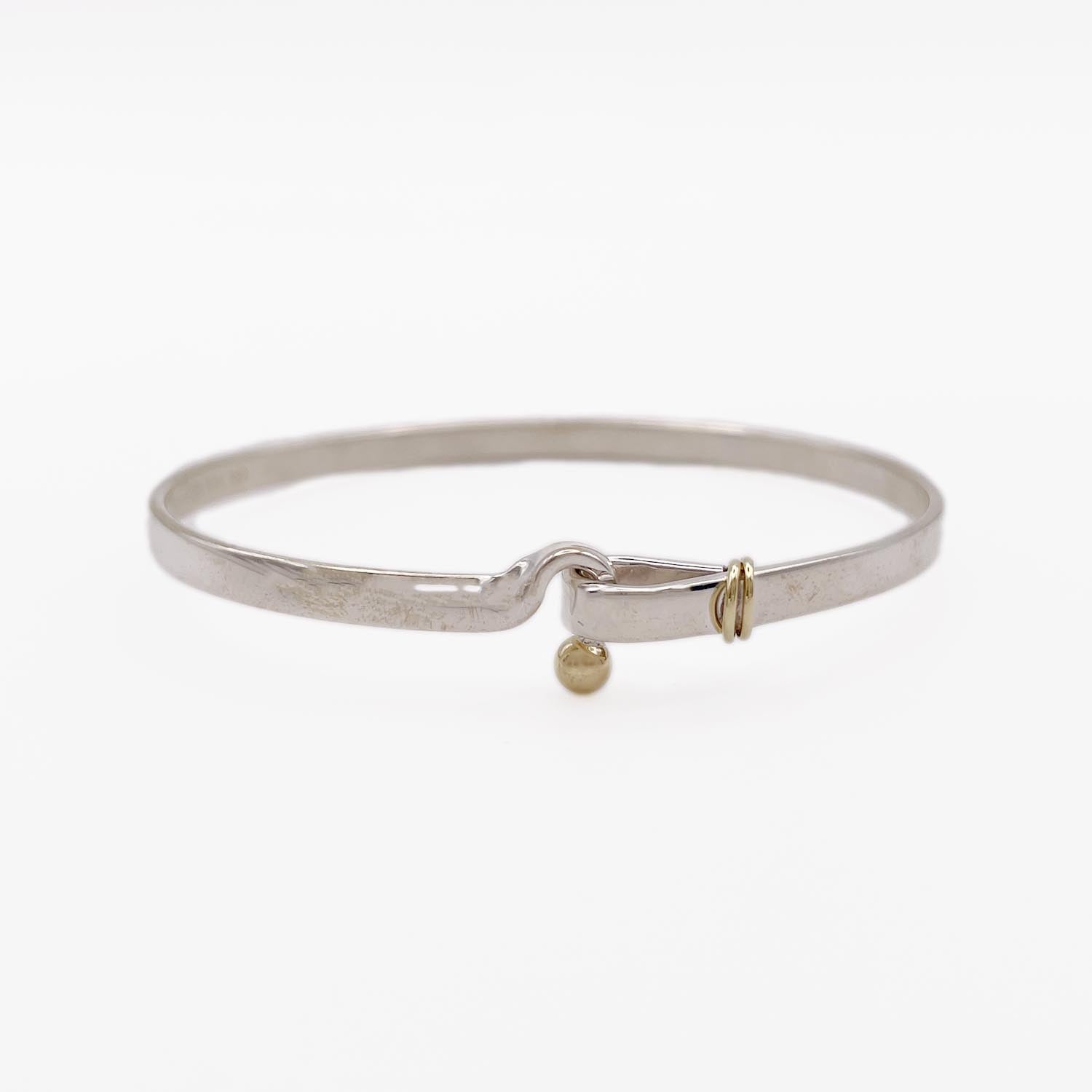新品仕上済 Tiffany＆Co. フック＆アイ ブレスレット 925 750 バングル