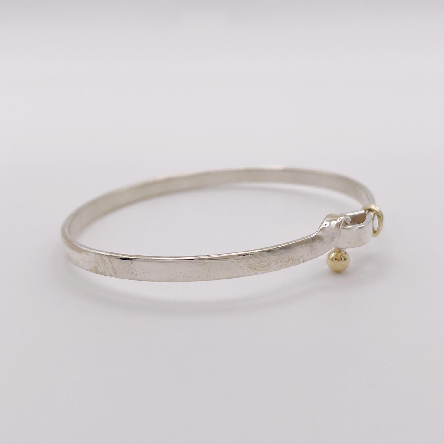 新品仕上済 Tiffany＆Co. フック＆アイ ブレスレット 925 750 バングル
