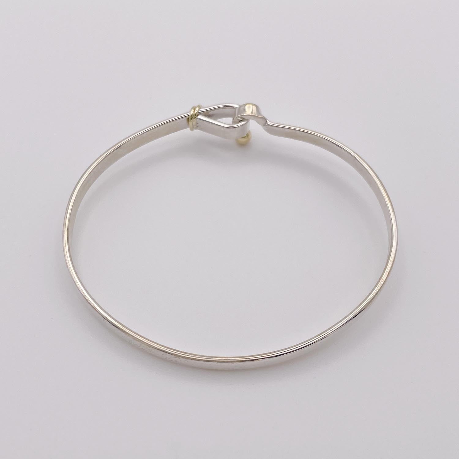新品仕上済 Tiffany＆Co. フック＆アイ ブレスレット 925 750 バングル