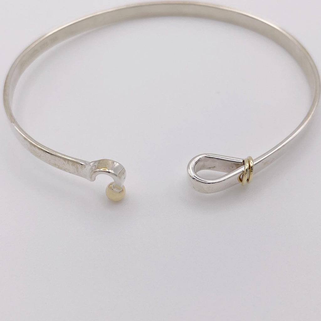 新品仕上済 Tiffany＆Co. フック＆アイ ブレスレット 925 750 バングル