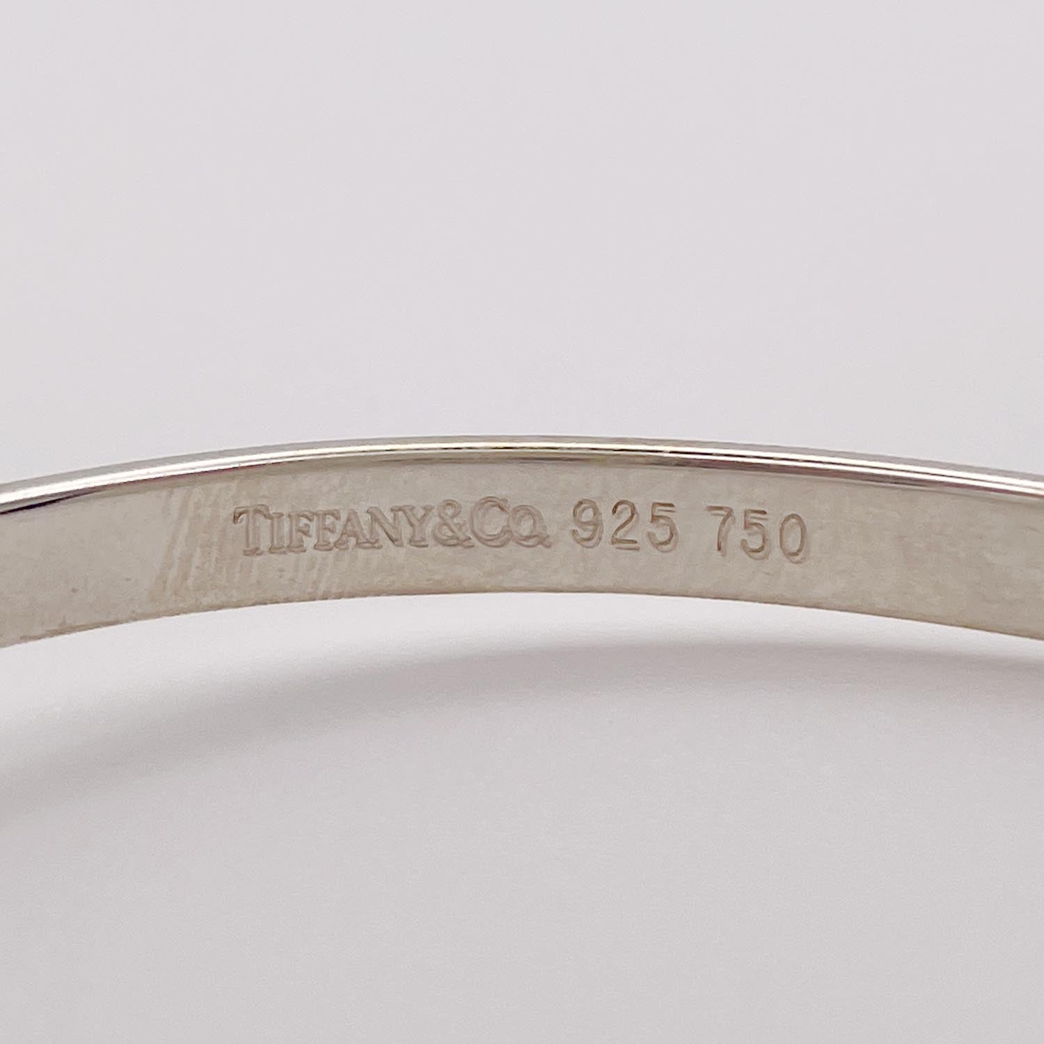 新品仕上済 Tiffany＆Co. フック＆アイ ブレスレット 925 750 バングル