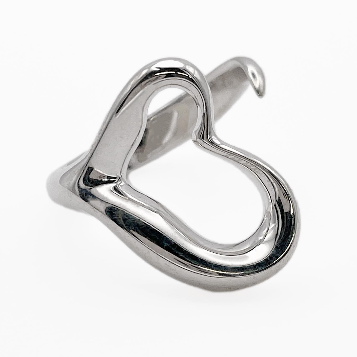 新品仕上げ済 Tiffany&Co. ティファニー 12号 オープンハート リング SV925