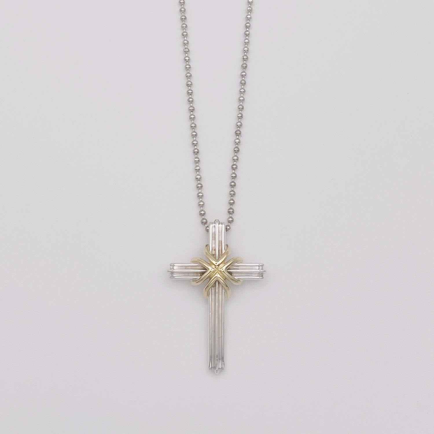 新品仕上済 Tiffany&Co. ティファニー シグネチャークロス ネックレス 社外チェーン 925