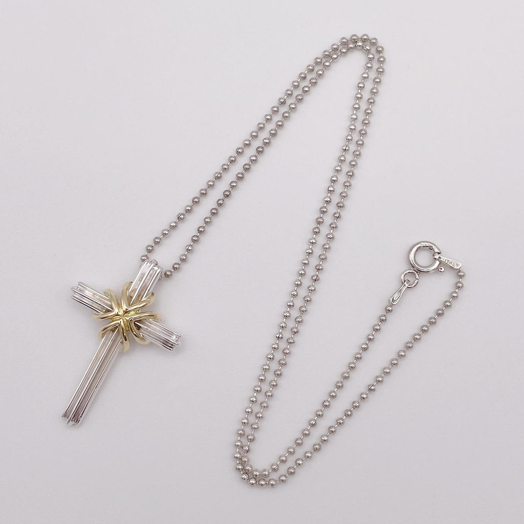 新品仕上済 Tiffany&Co. ティファニー シグネチャークロス ネックレス 社外チェーン 925