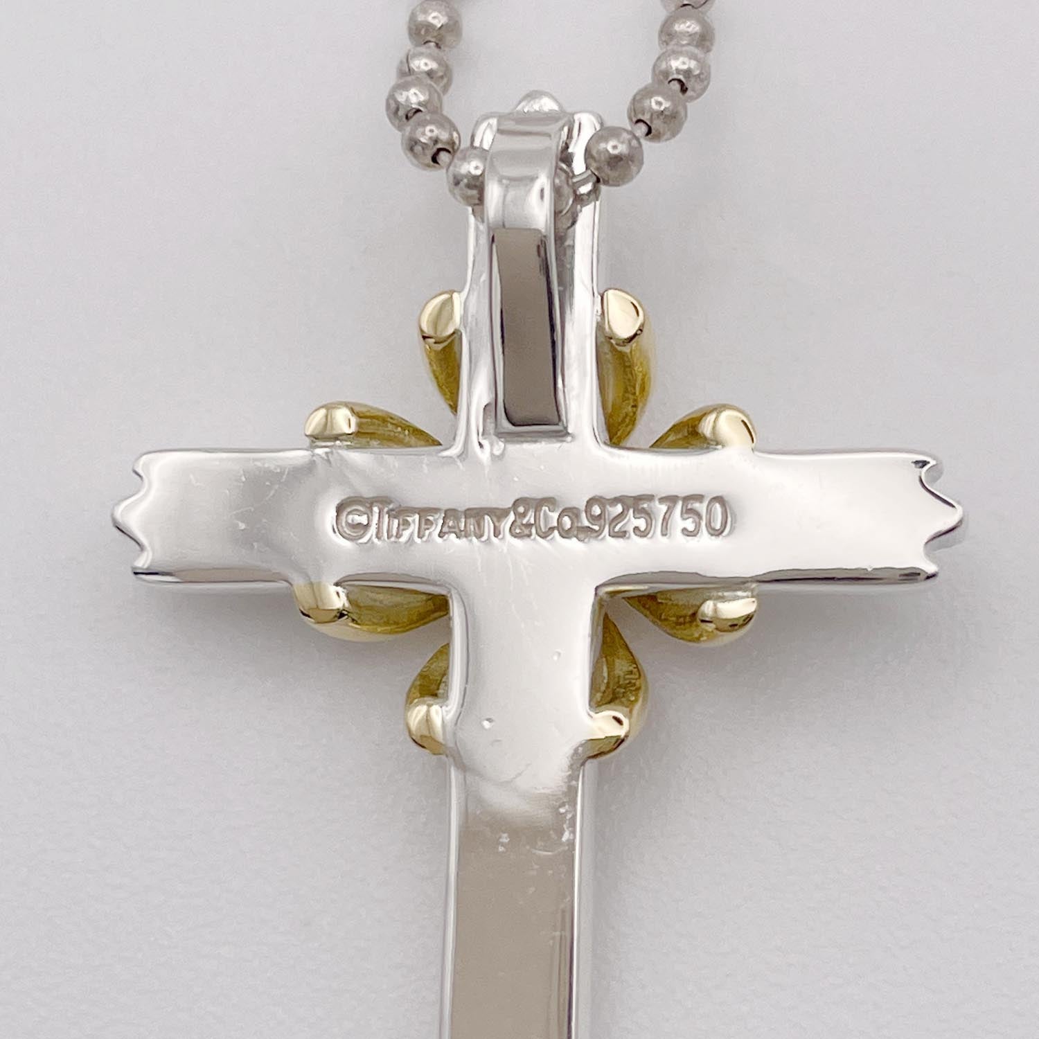 新品仕上済 Tiffany&Co. ティファニー シグネチャークロス ネックレス 社外チェーン 925