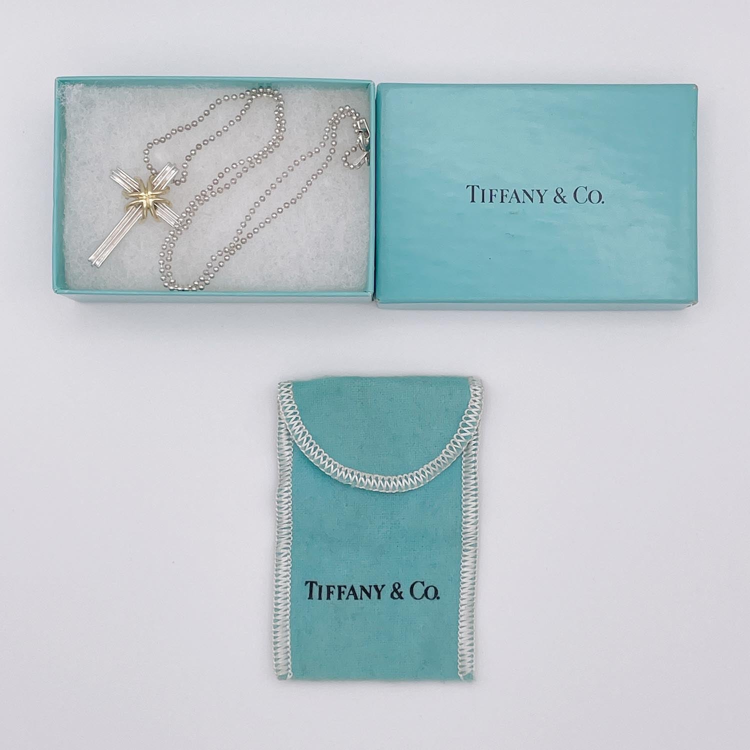 新品仕上済 Tiffany&Co. ティファニー シグネチャークロス ネックレス 社外チェーン 925