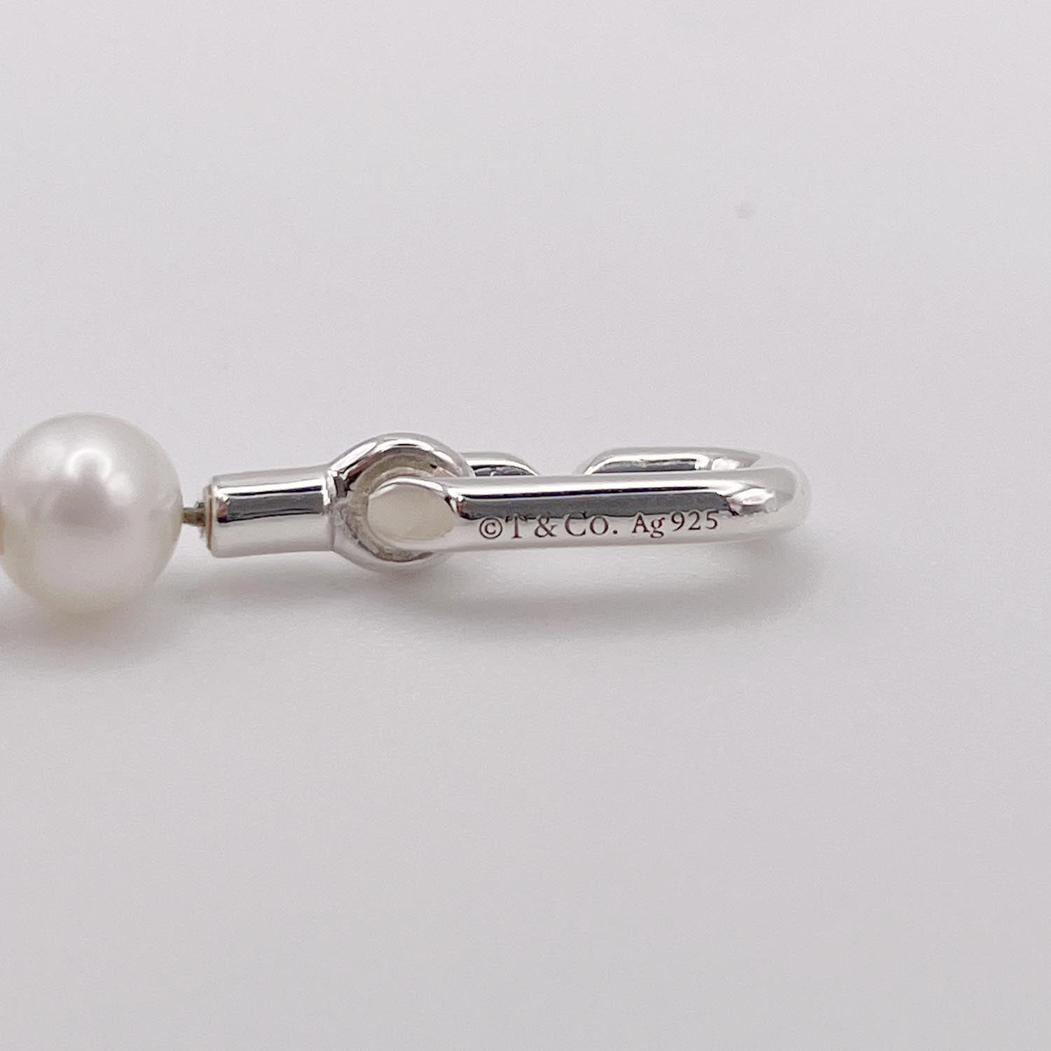 新品仕上済 Tiffany&Co. ティファニー ハードウェア パール ブレスレット 9.2g 925