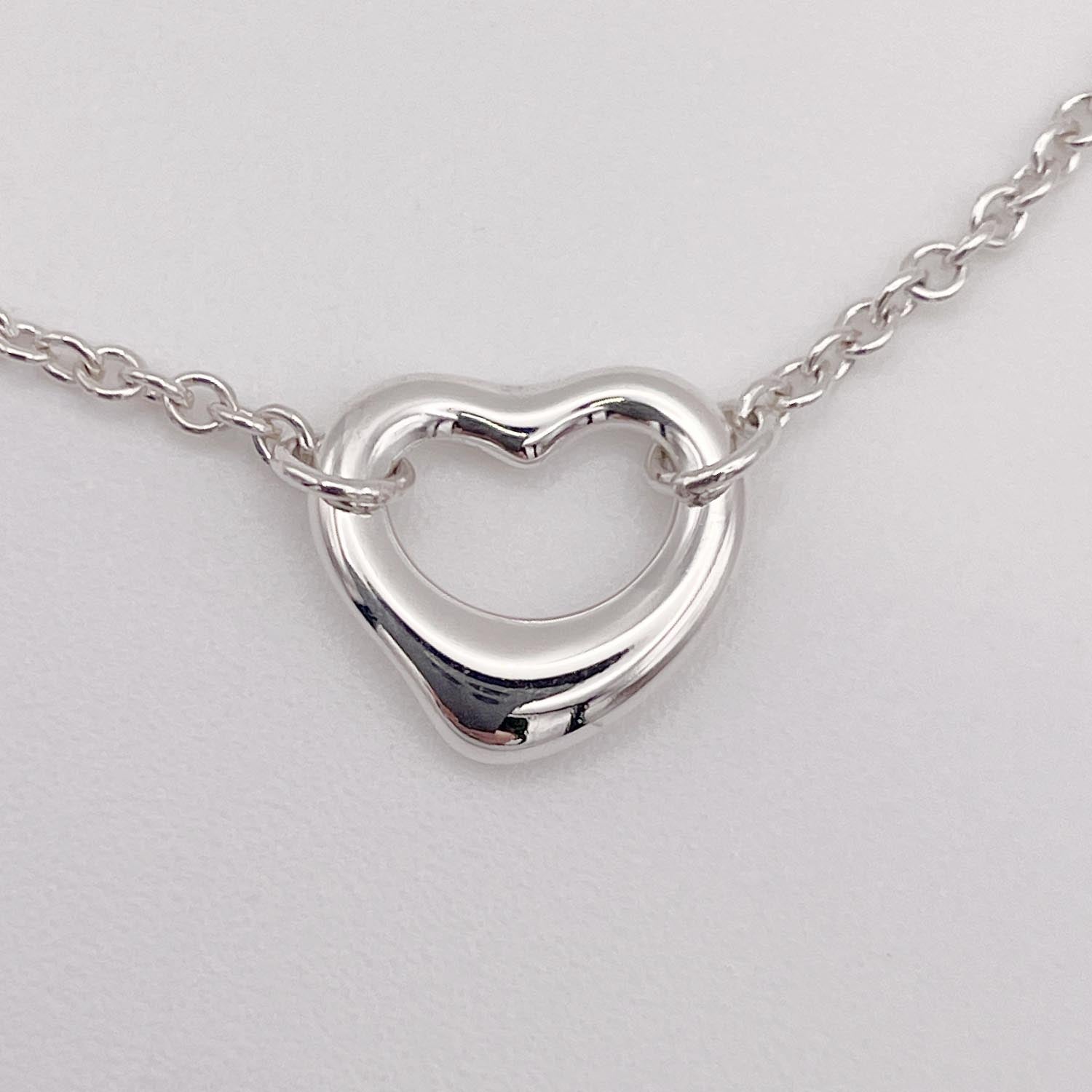 美品 Tiffany&Co. ティファニー パールバイ ザ ヤード オープン ハート ブレスレット 925