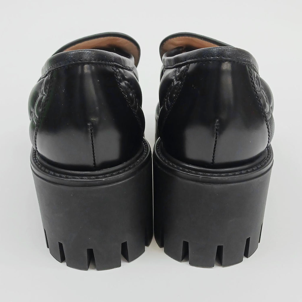 美品 GUCCI グッチ GGマテラッセ 厚底ローファー サイズ36 モカシン レディース