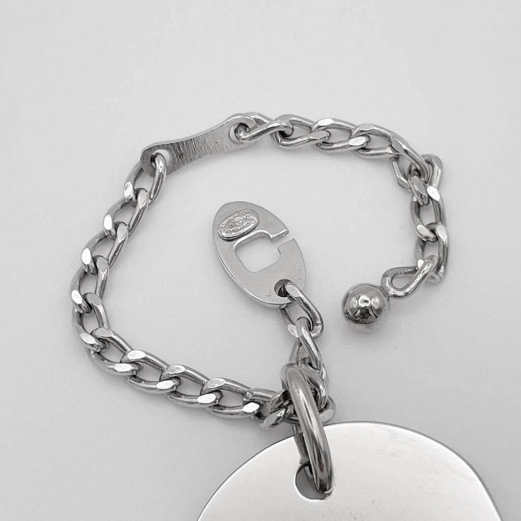 CHANEL シャネル キーホルダー ドッグタグ プレート 04V バッグチャーム
