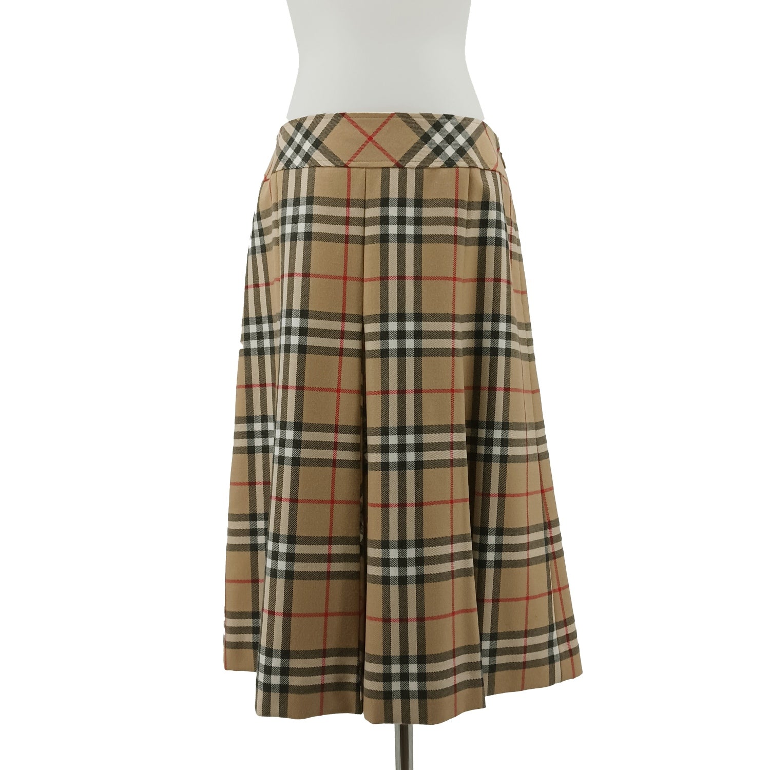 BURBERRY バーバリー 膝丈スカート バーバリーチェック ノバチェック 38 ベージュ