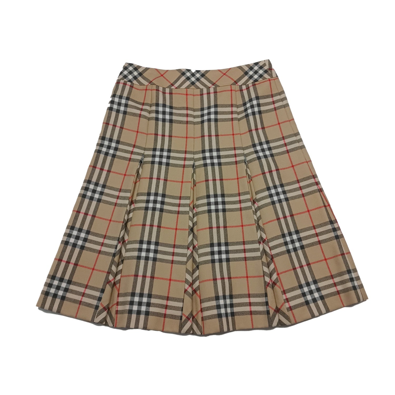 BURBERRY バーバリー 膝丈スカート バーバリーチェック ノバチェック 38 ベージュ