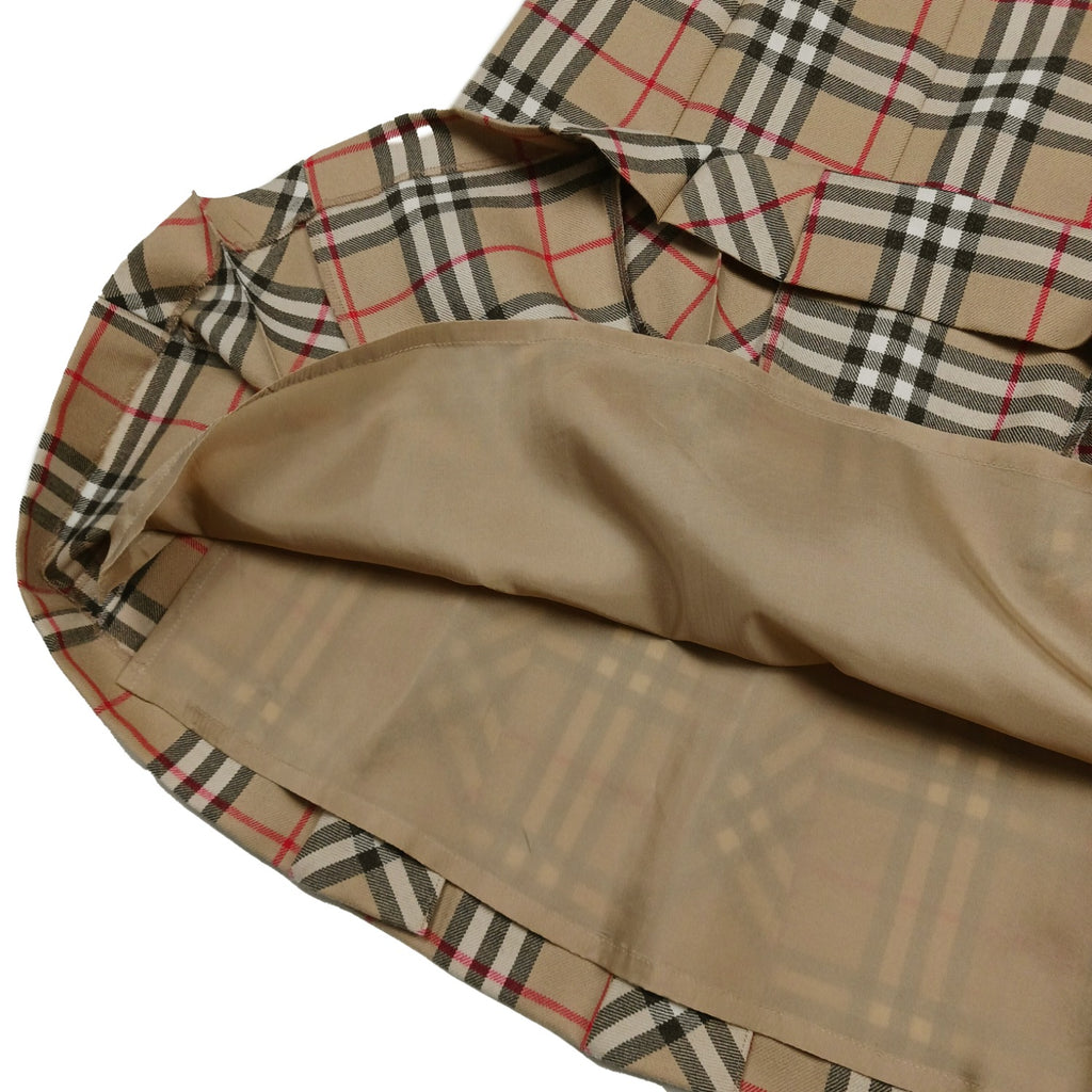 BURBERRY バーバリー 膝丈スカート バーバリーチェック ノバチェック 38 ベージュ
