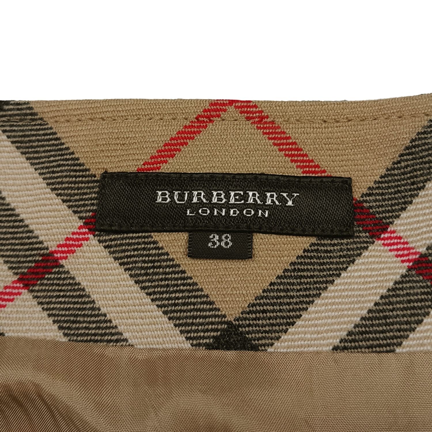 BURBERRY バーバリー 膝丈スカート バーバリーチェック ノバチェック 38 ベージュ