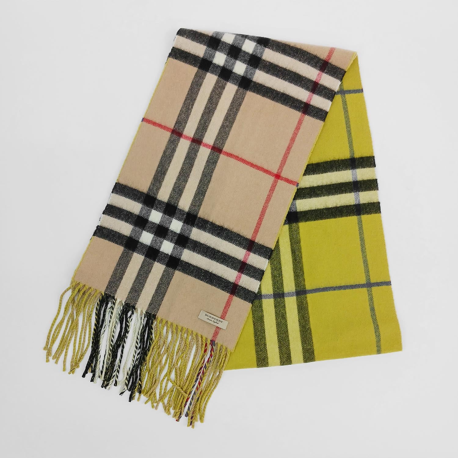 BURBERRY バーバリー マフラー ノバチェック 252cm×31cm カシミア100