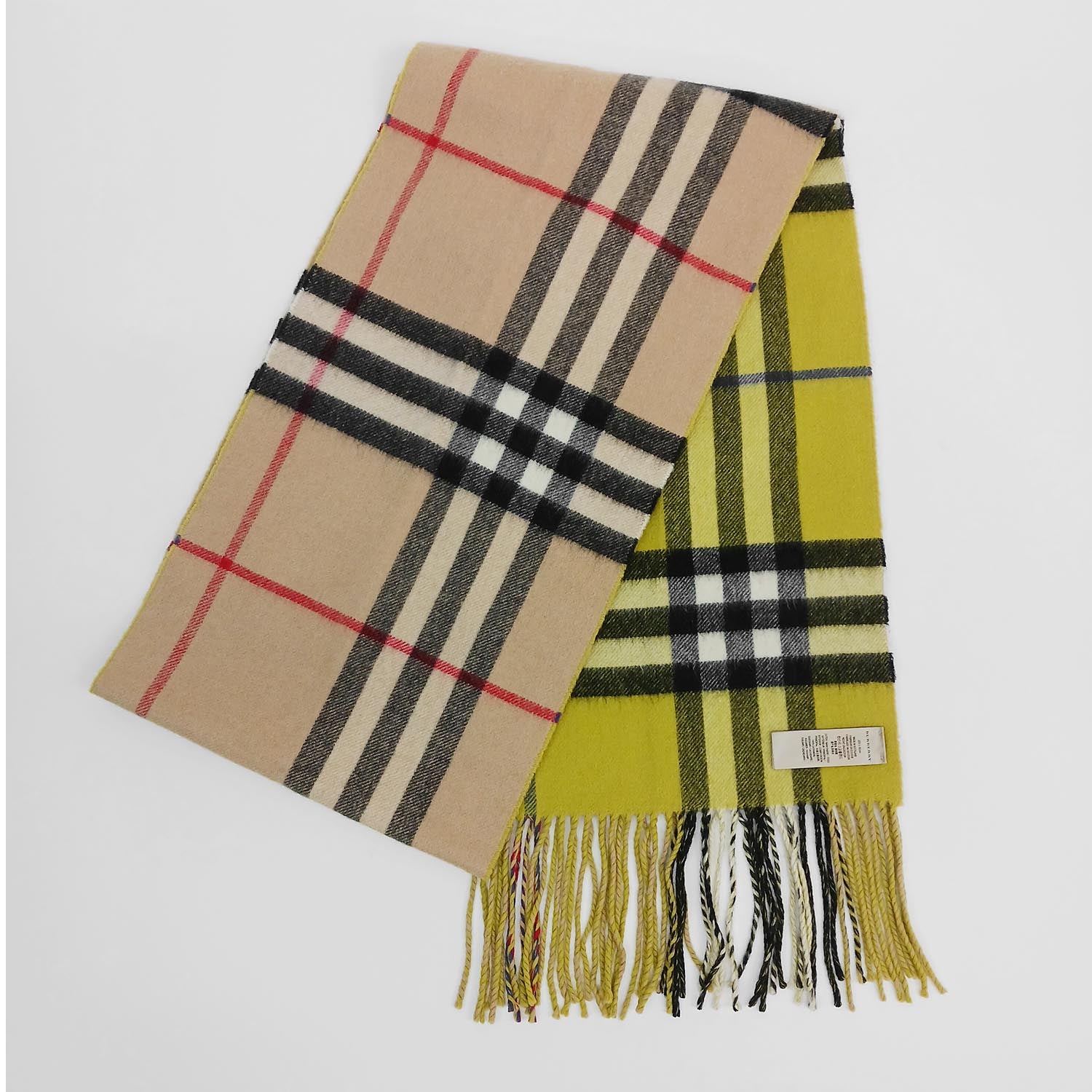 BURBERRY バーバリー マフラー ノバチェック 252cm×31cm カシミア100