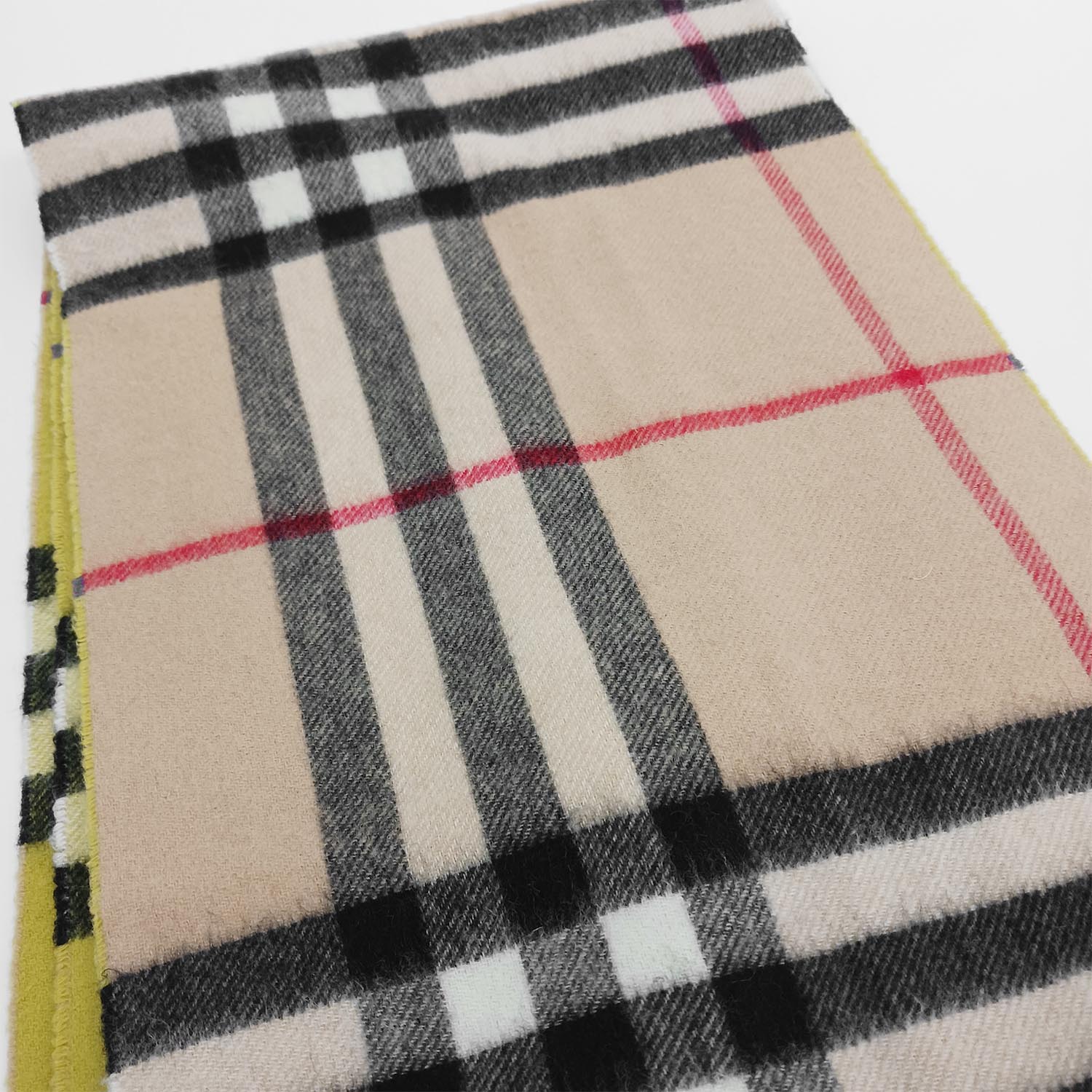 BURBERRY バーバリー マフラー ノバチェック 252cm×31cm カシミア100
