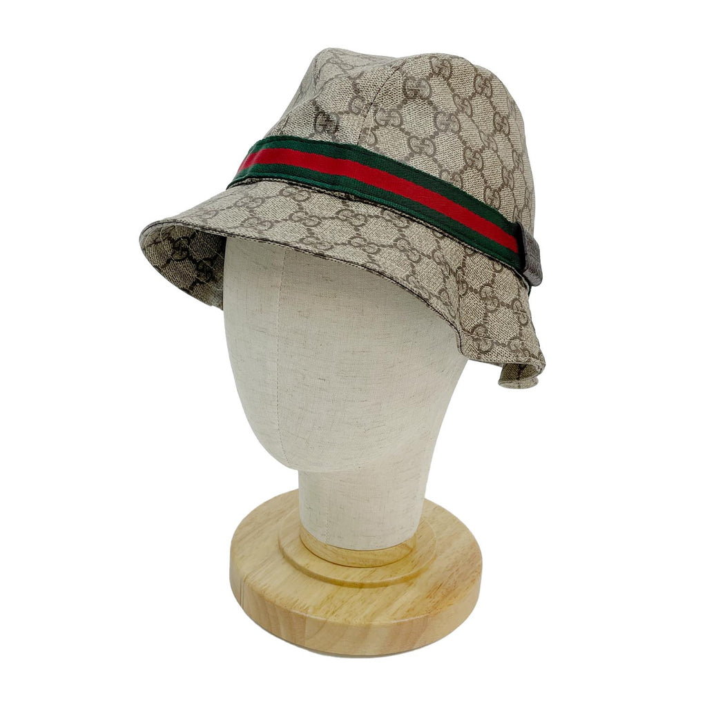 GUCCI グッチ GGスプリーム フェドラハット サイズM シェリー ユニセックス