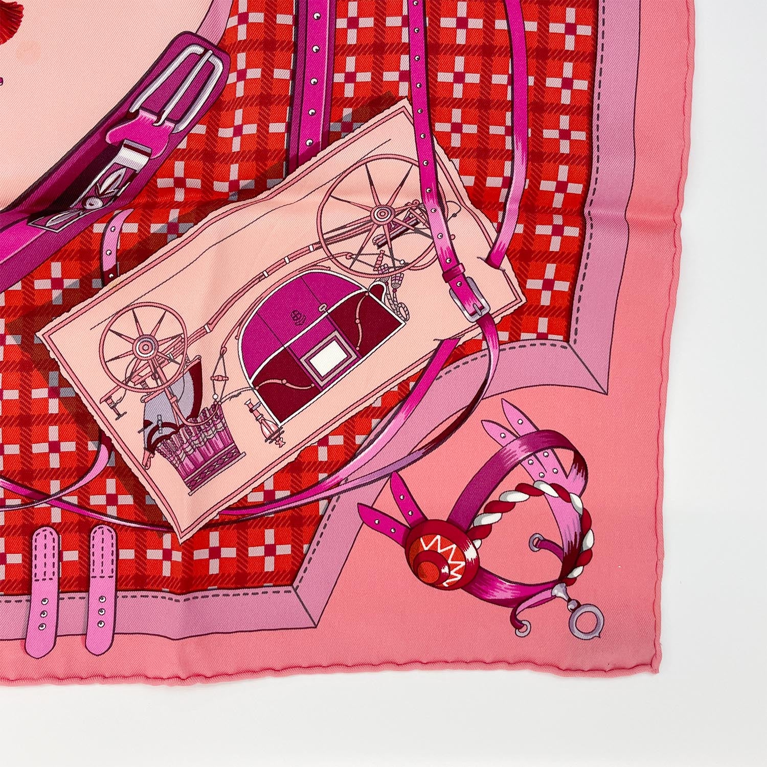 HERMES エルメス カレ65 Les Voitures Nouvelles 馬車の変遷 スカーフ