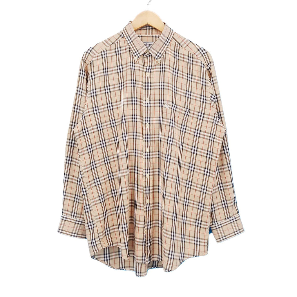 BURBERRY バーバリー ノバチェック 長袖シャツ 41 L メンズ