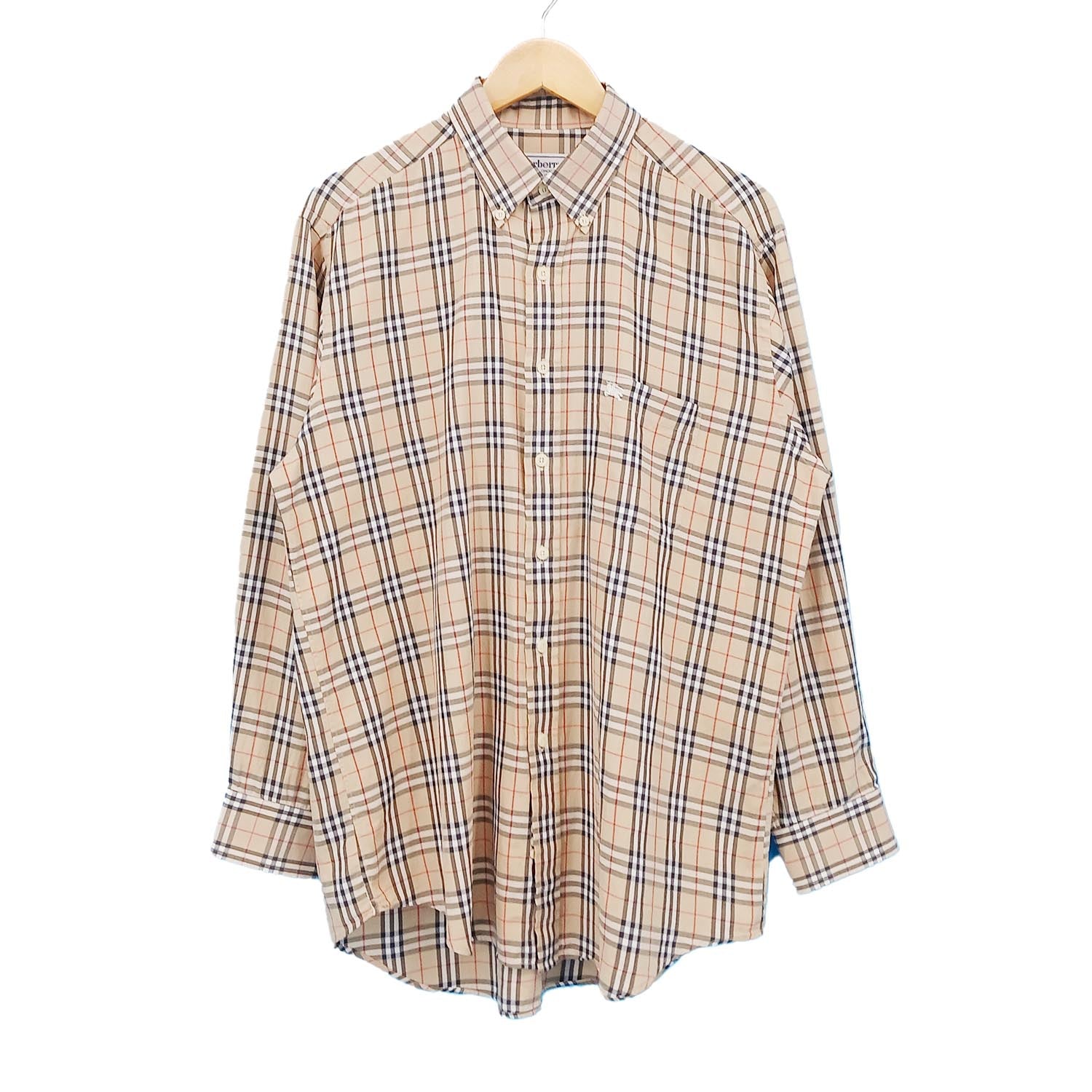 BURBERRY バーバリー ノバチェック 長袖シャツ 41 L メンズ