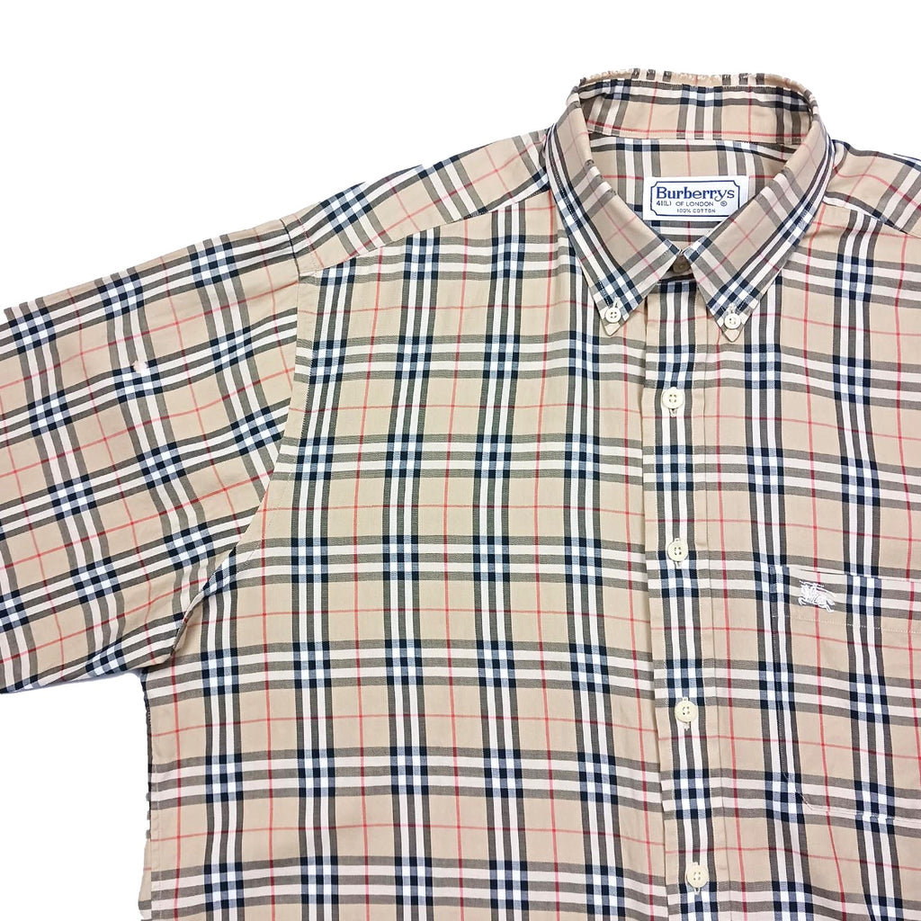 BURBERRY バーバリー ノバチェック 長袖シャツ 41 L メンズ