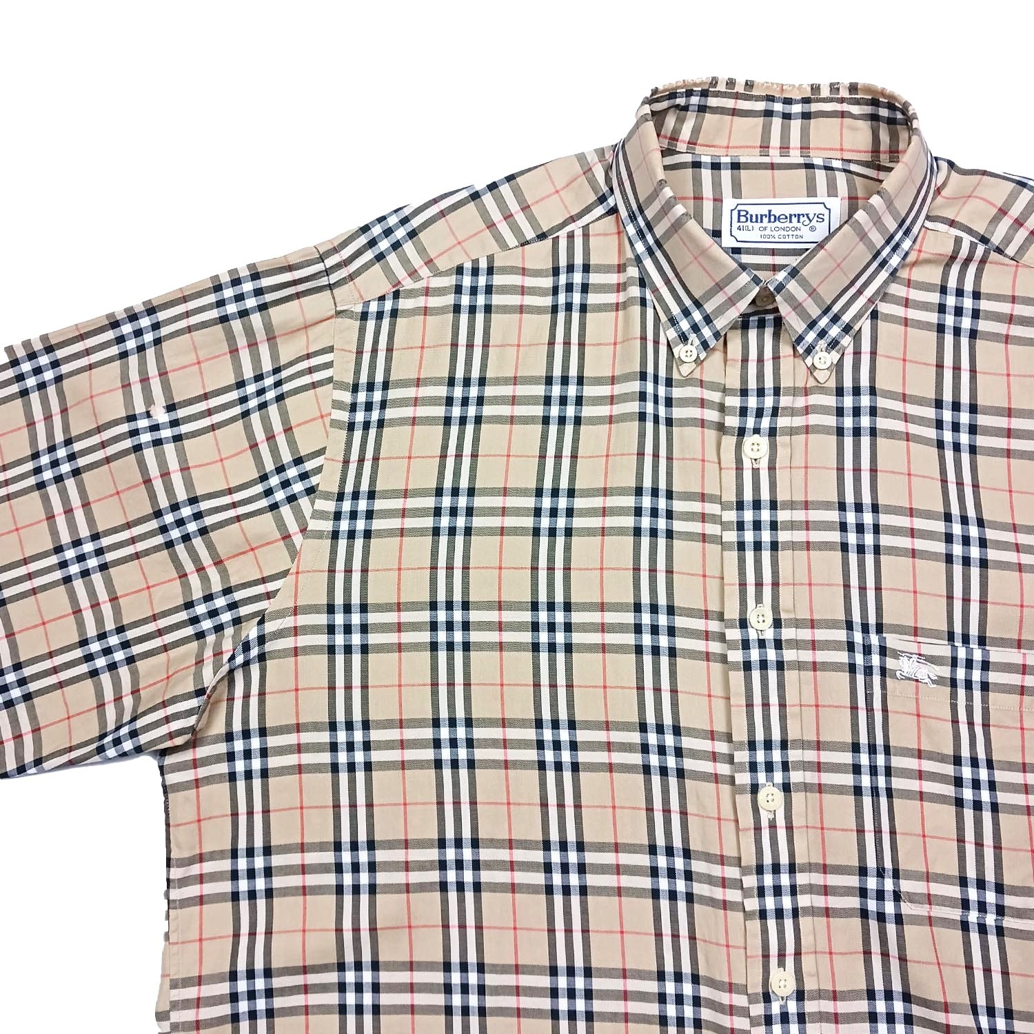 BURBERRY バーバリー ノバチェック 長袖シャツ 41 L メンズ