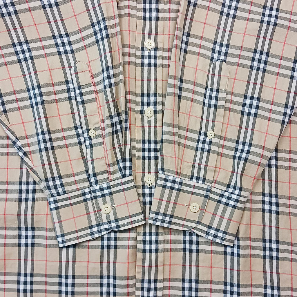 BURBERRY バーバリー ノバチェック 長袖シャツ 41 L メンズ