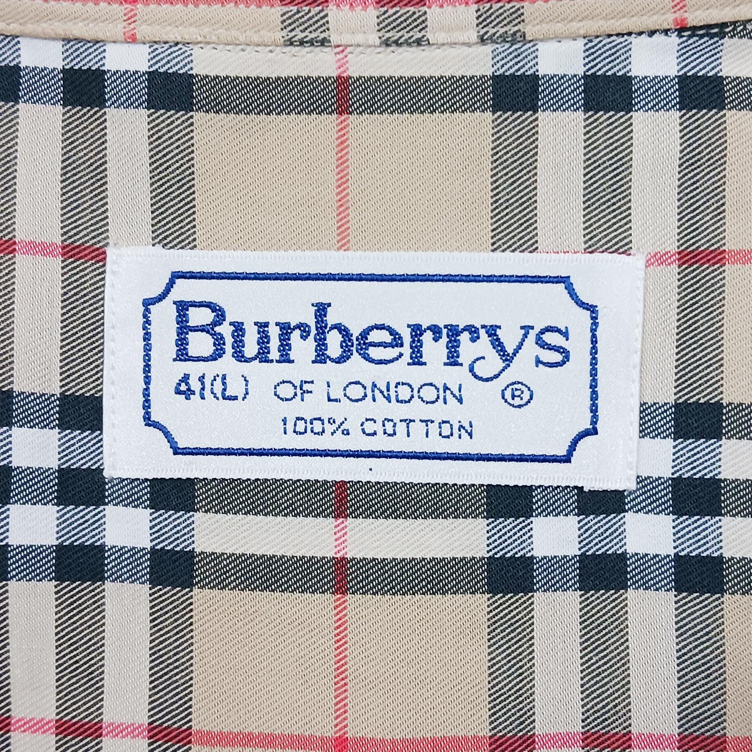 BURBERRY バーバリー ノバチェック 長袖シャツ 41 L メンズ