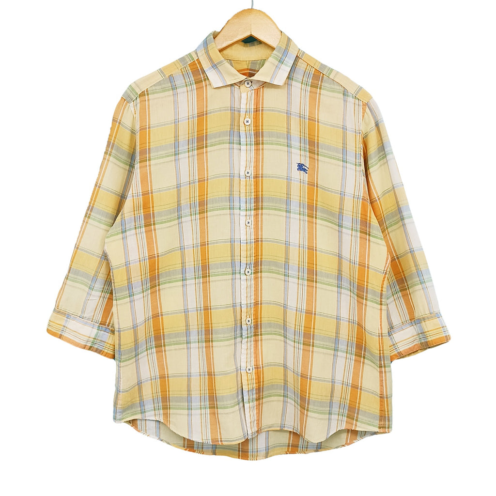 BURBERRY BLACK LABEL バーバリーブラックレーベル 七分袖 シャツ 3 メンズ