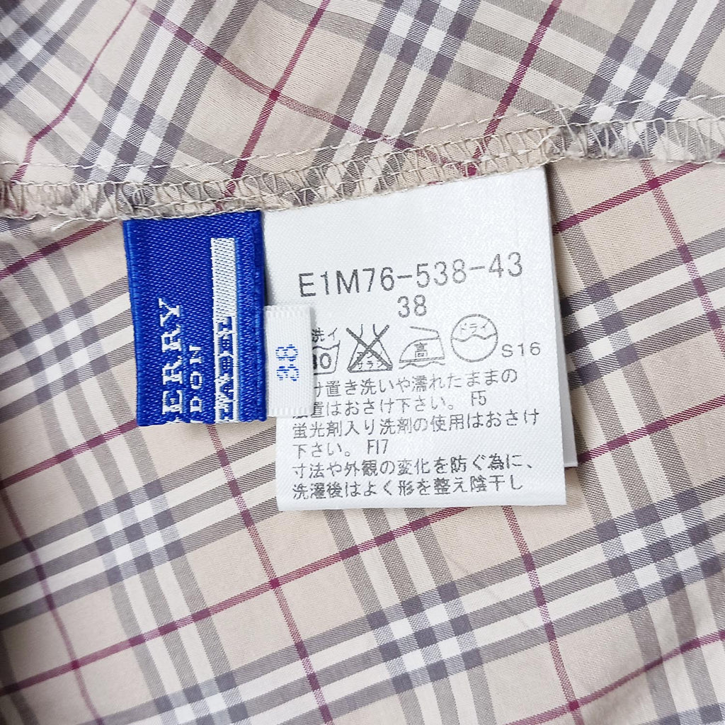 BURBERRY BLUE LABEL バーバリーブルーレーベル ブラウス 38 チェック柄