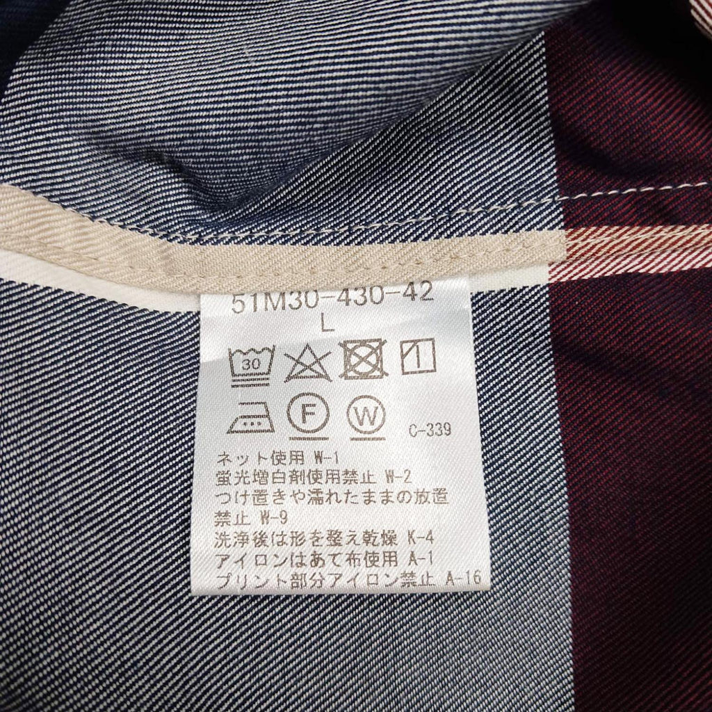 BLACK LABEL CRESTBRIDGE ブラックレーベル クレストブリッジ 半袖シャツ L チェック柄