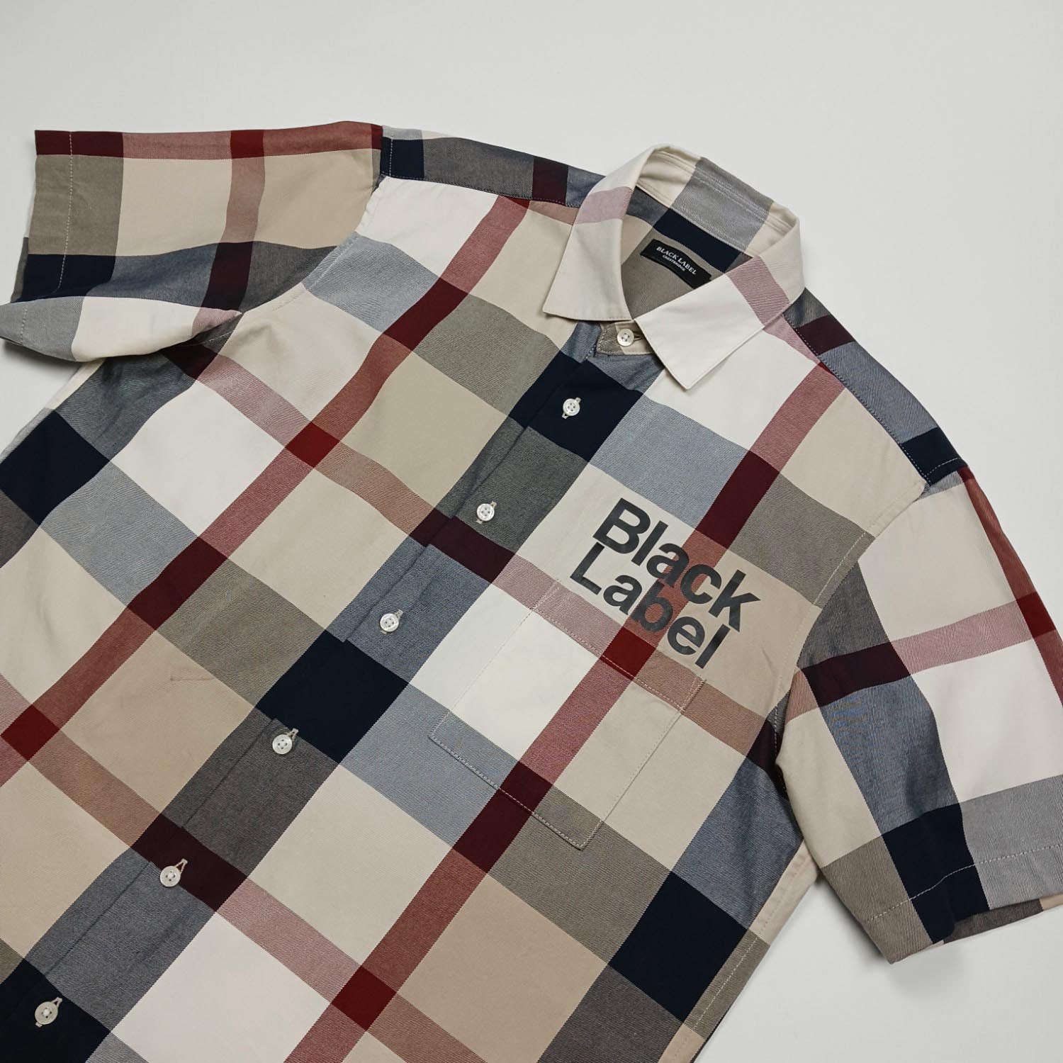 BLACK LABEL CRESTBRIDGE ブラックレーベル クレストブリッジ 半袖シャツ L チェック柄