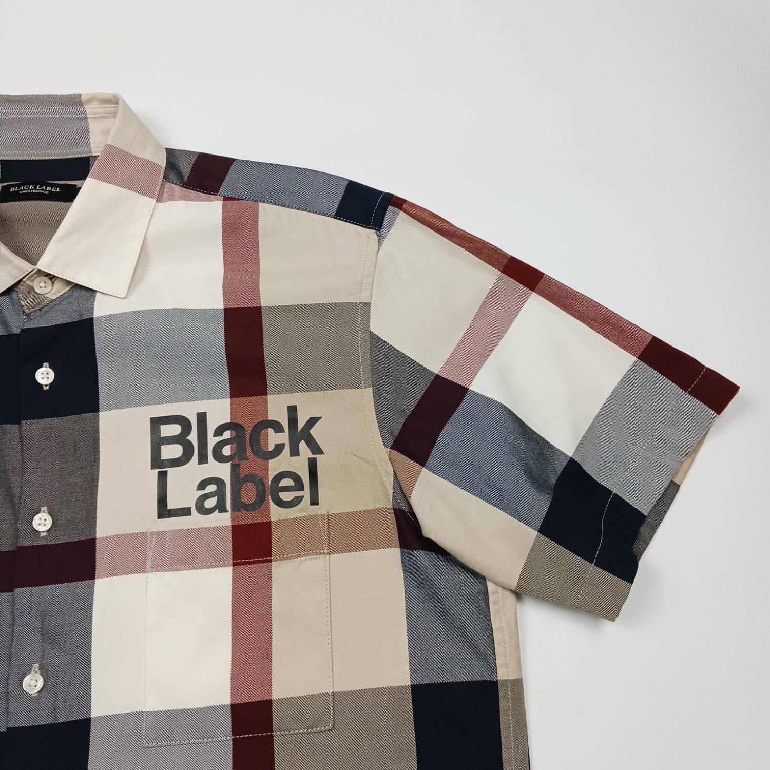 BLACK LABEL CRESTBRIDGE ブラックレーベル クレストブリッジ 半袖シャツ L チェック柄
